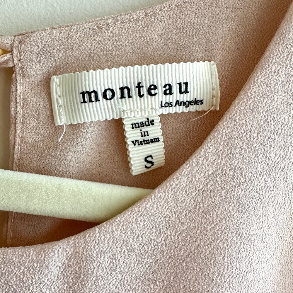 Monteau Women’s Blush Pink Layered Basic Tank Top, Size Small - Picture 7 of 15